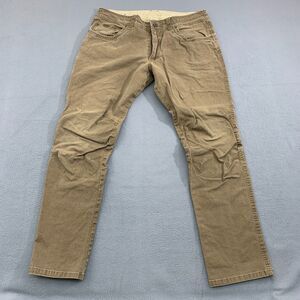 Kuhl Kanvus Jean Pants Mens 36x30 (actual) Brown Hiking Trail Patina Dye Stretch